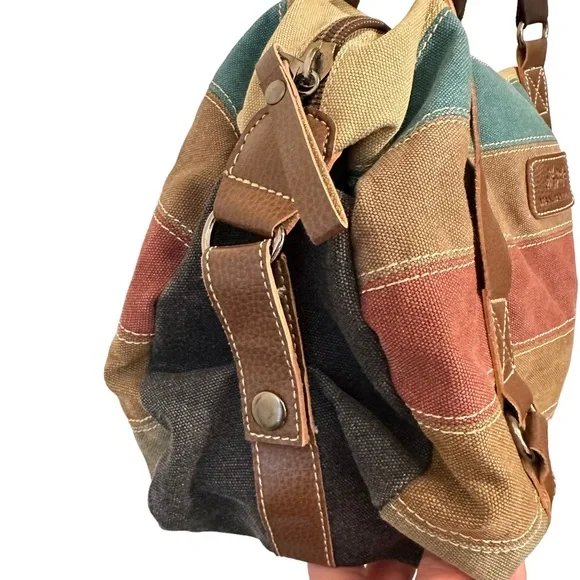 Manjianghong Striped Canvas Tote Bag - Picture 6 of 9